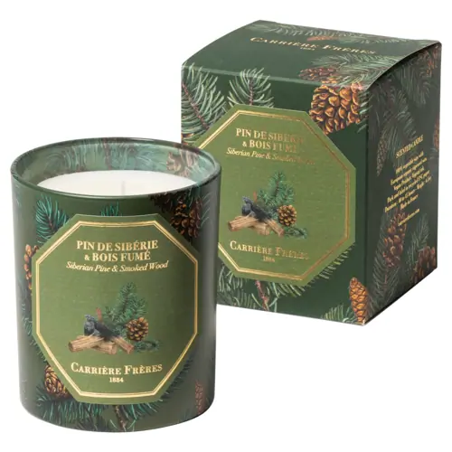 Carrière Frères Siberian Fir & Smoked Wood Candle