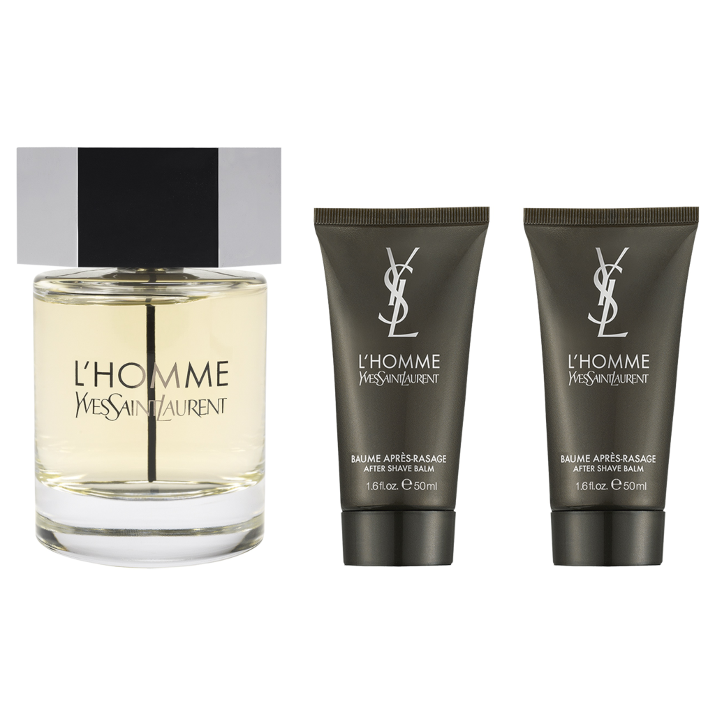 Yves Saint Laurent L'Homme EDT 100ml & 2 x After Shave Balm 50ml Gift