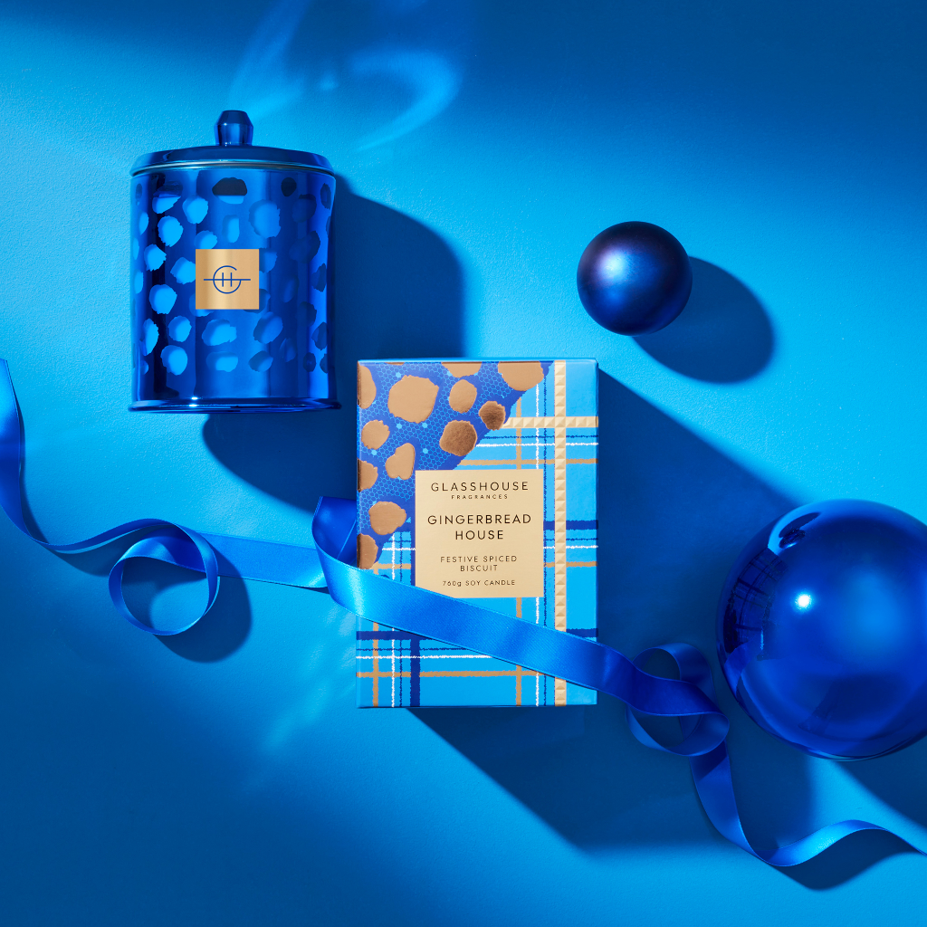 Glasshouse Fragrances Christmas Gingerbread House Candle 760g NZ