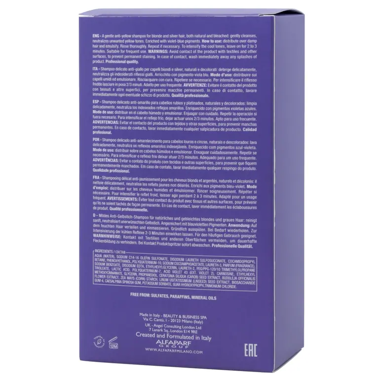 Alfaparf Milano Semi di Lino Blonde Anti-Yellow Low Shampoo 250 ml