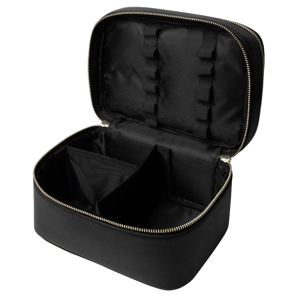 Adore Beauty Double Compartment Travel Case - Black