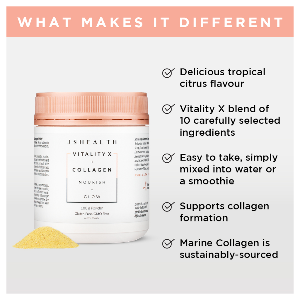 JSHEALTH Vitality X + Collagen 180g