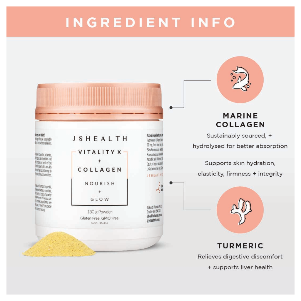 JSHEALTH Vitality X + Collagen 180g