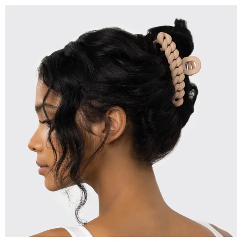 Kitsch Eco-friendly Chain Claw Clip 3pc Set - Neutrals