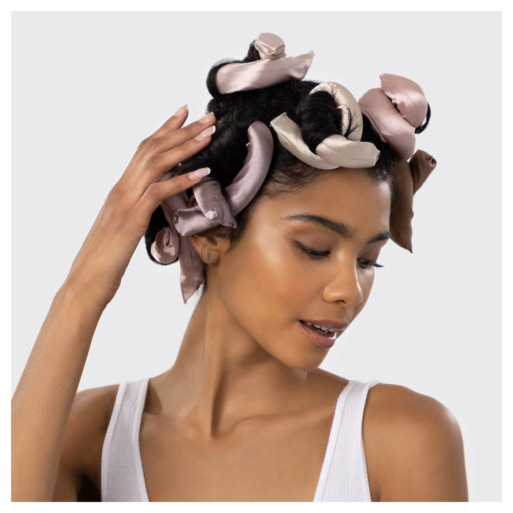 Kitsch Satin Wrapped Flexi Rods- 6pc Set