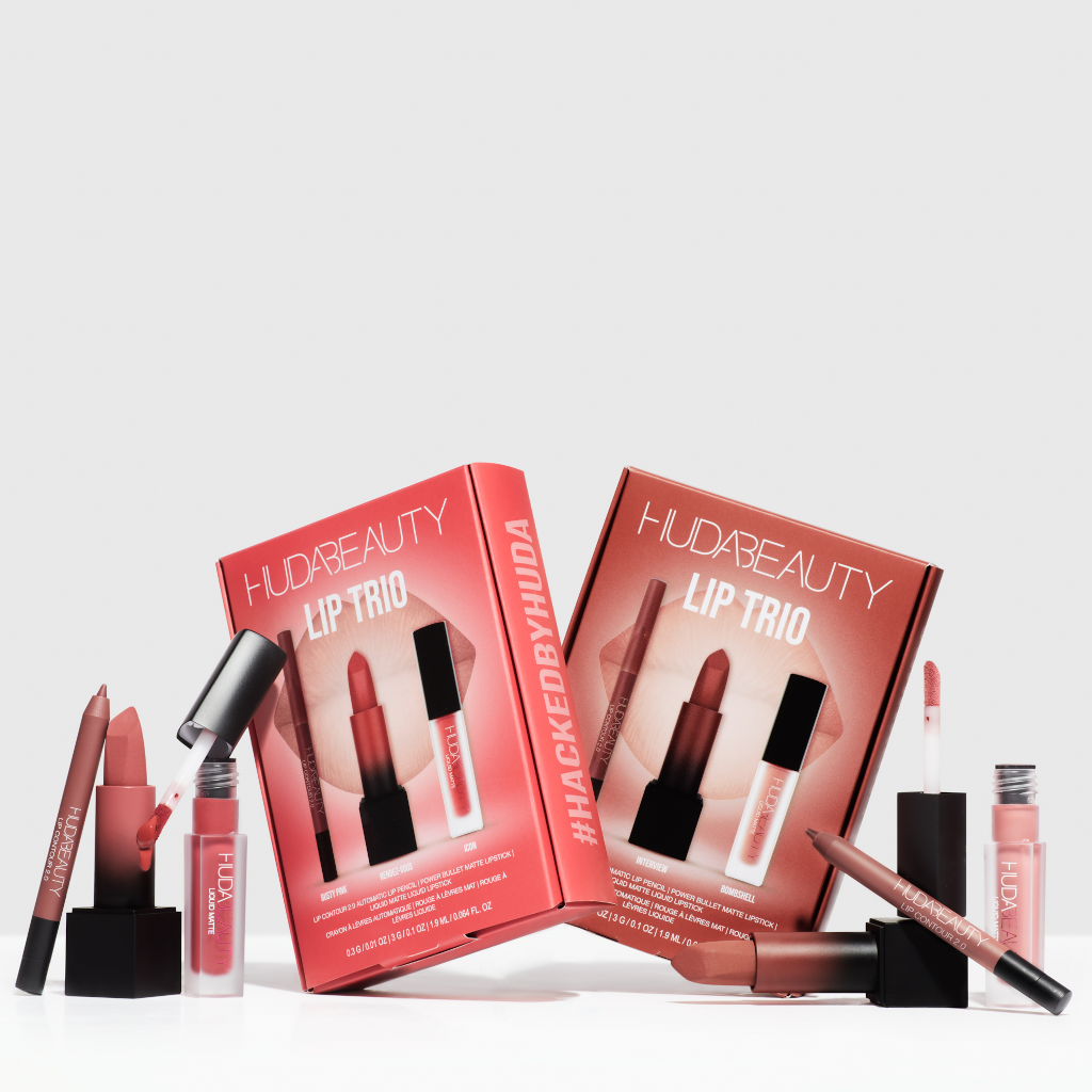 Huda Beauty Bombshell Lip Trio Set NZ Adore Beauty