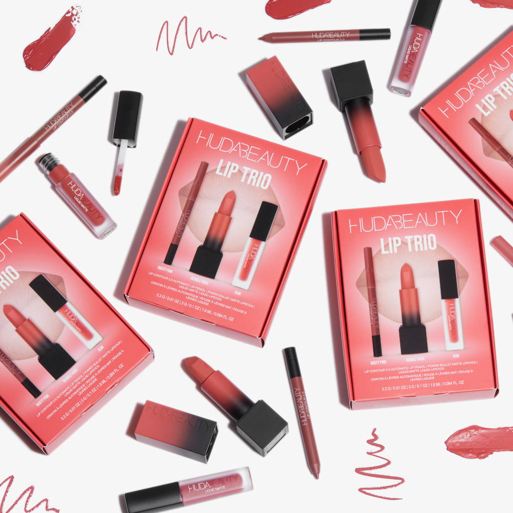 Huda Beauty Icon Lip Trio Set NZ Adore Beauty