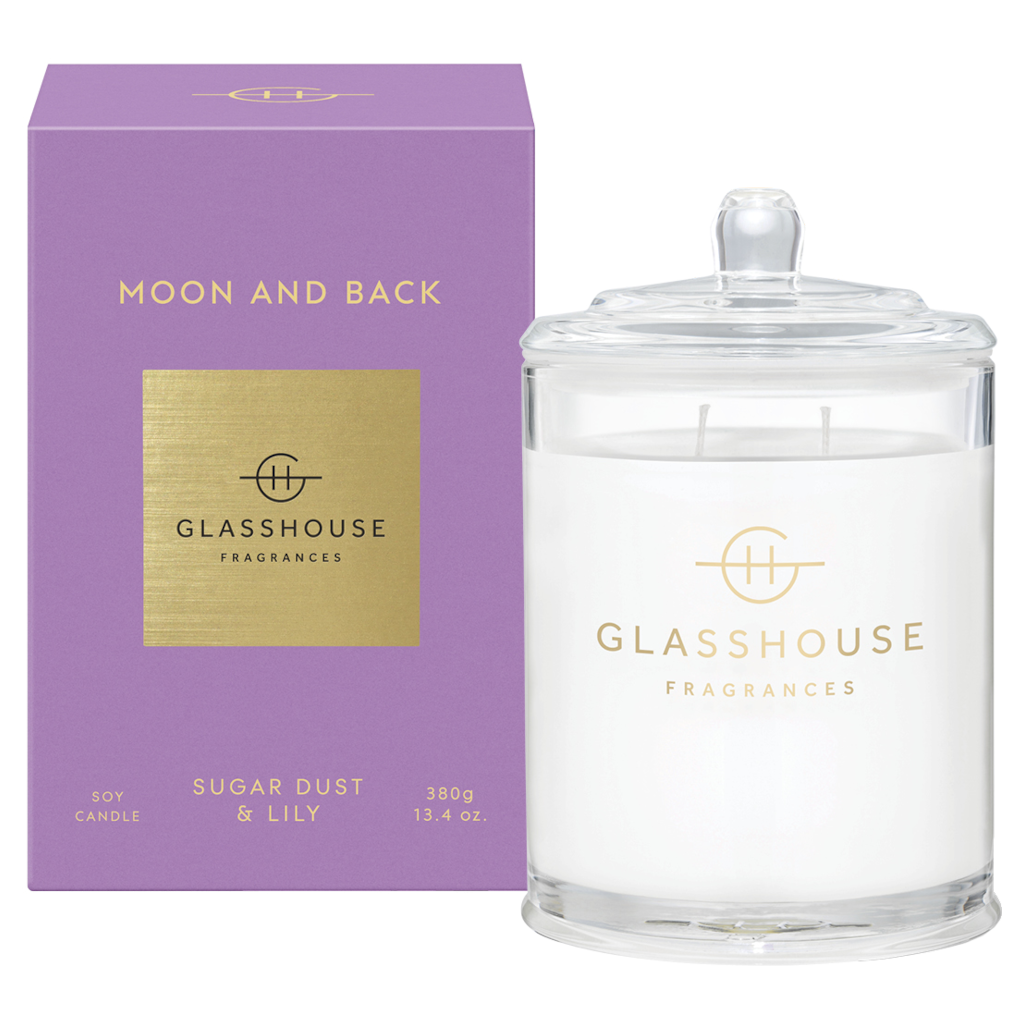 Glasshouse Fragrances Moon and Back 380g Soy Candle by Glasshouse Fragrances
