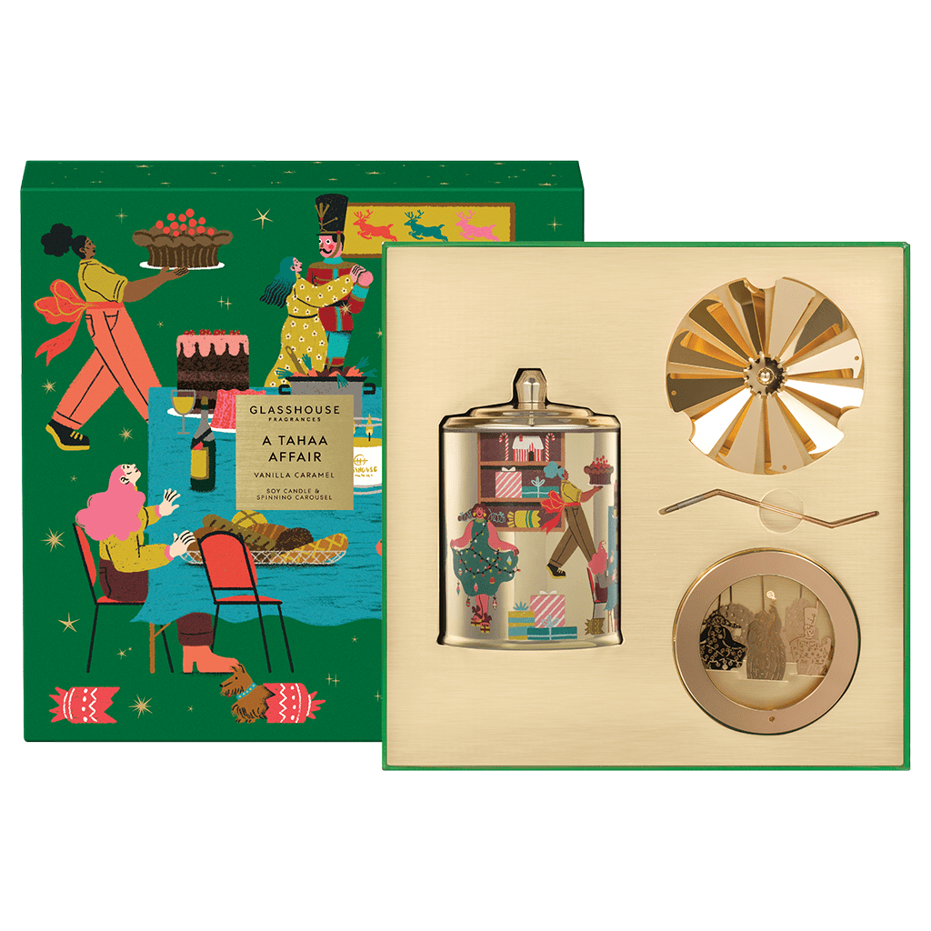 Glasshouse Tahaa Candle & Carousel NZ Tahaa Gift Set