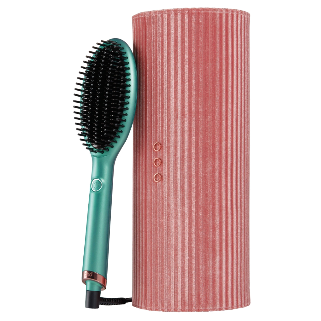 ghd glide smoothing hot brush in alluring jade by ghd