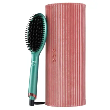 ghd glide smoothing hot brush in alluring jade