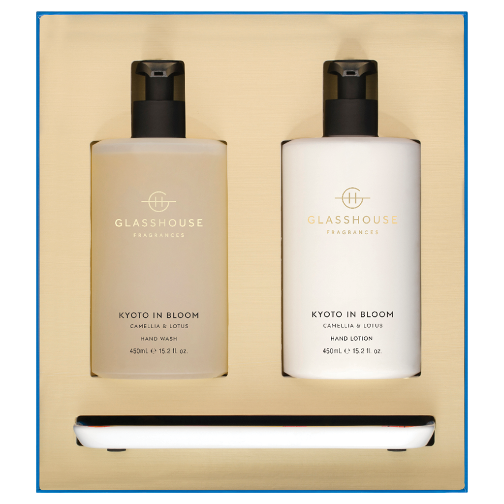Glasshouse Fragrances Kyoto in Bloom Hand Care Duo Gift Set NZ Adore