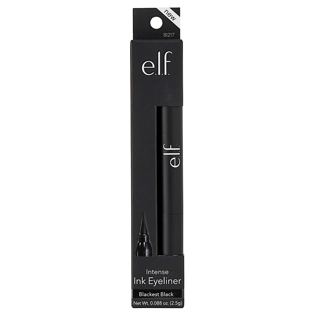 elf Cosmetics Intense Ink Eyeliner Blackest Black NZ Adore Beauty