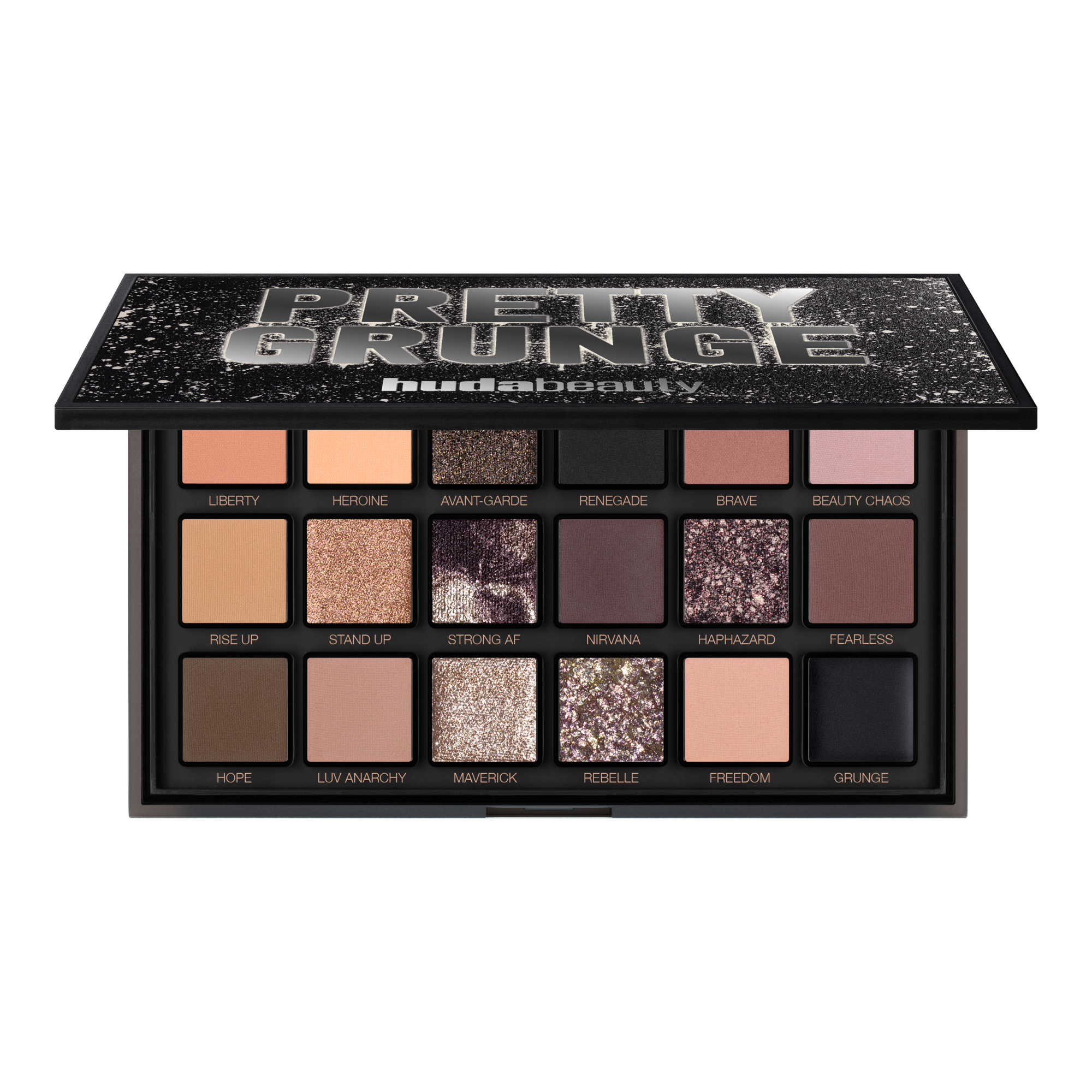Huda Beauty Pretty Grunge 18W Eyeshadow Palette NZ | Adore Beauty