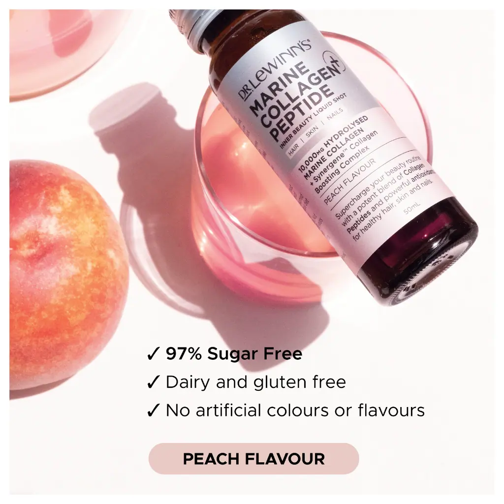 Dr LeWinn's Marine Collagen Peptide Beauty Liquid Shot Peach 10x50ml