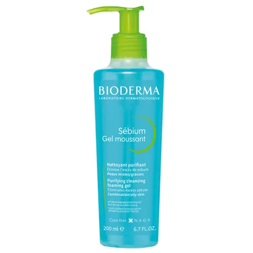 Bioderma Sébium Gel Moussant Purifying Foaming Gel Cleanser for Oily Skin 200ml