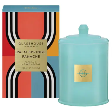 Glasshouse Fragrances Palm Springs Panache 380g Soy Candle