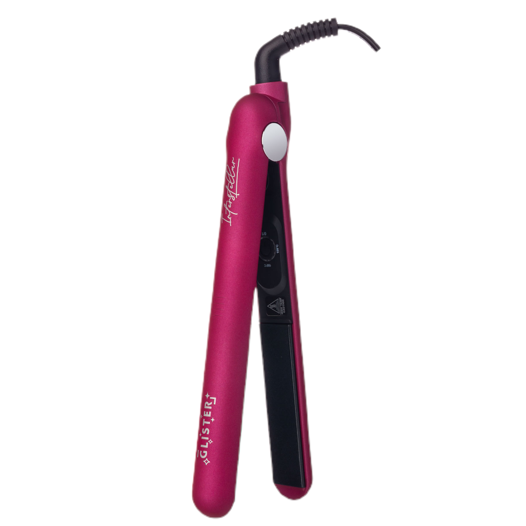 Glister Midi- Hybrid Flat Iron Hair Straightener 22mm - Sangria