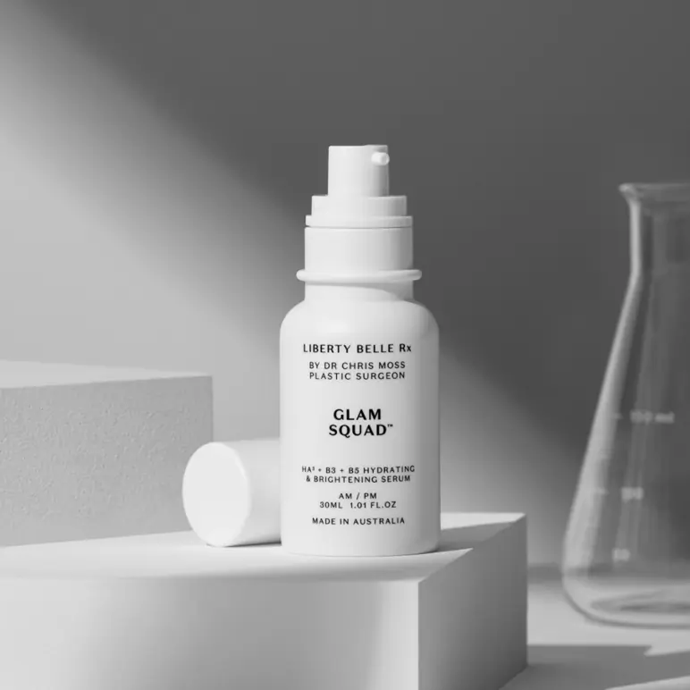 Liberty Belle Rx by Dr Moss GLAM SQUAD® Hyaluronic Acid Hydrating & Brightening Serum - 30ml