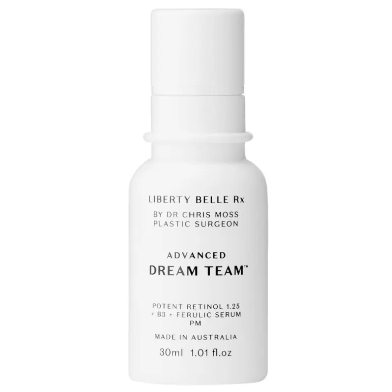 Liberty Belle Rx By Dr Moss DREAM TEAM® Advanced Potent Retinol 1.25 + B3 + Ferulic Serum - 30ml