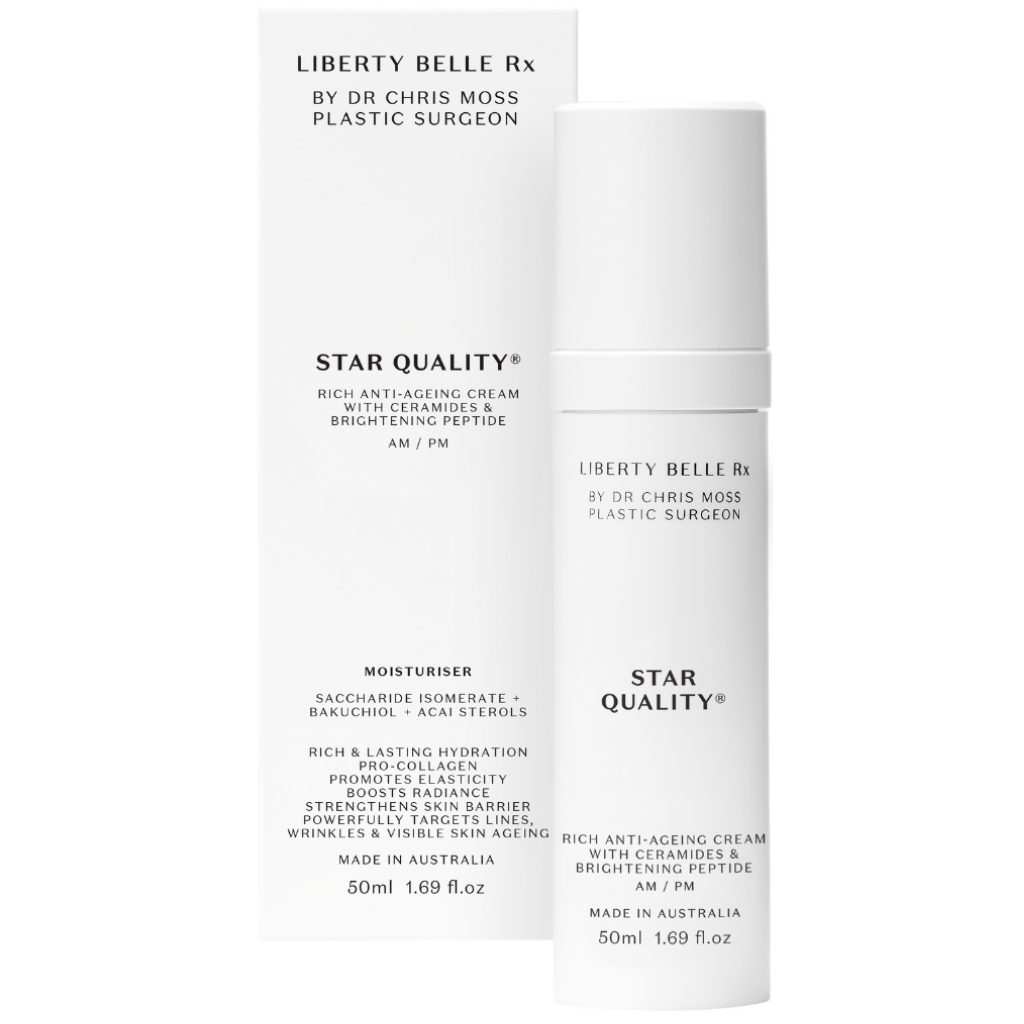 Liberty Belle Rx by Dr Moss STAR QUALITY® Rich Super Anti-Ageing Cream with Bakuchiol - 50ml