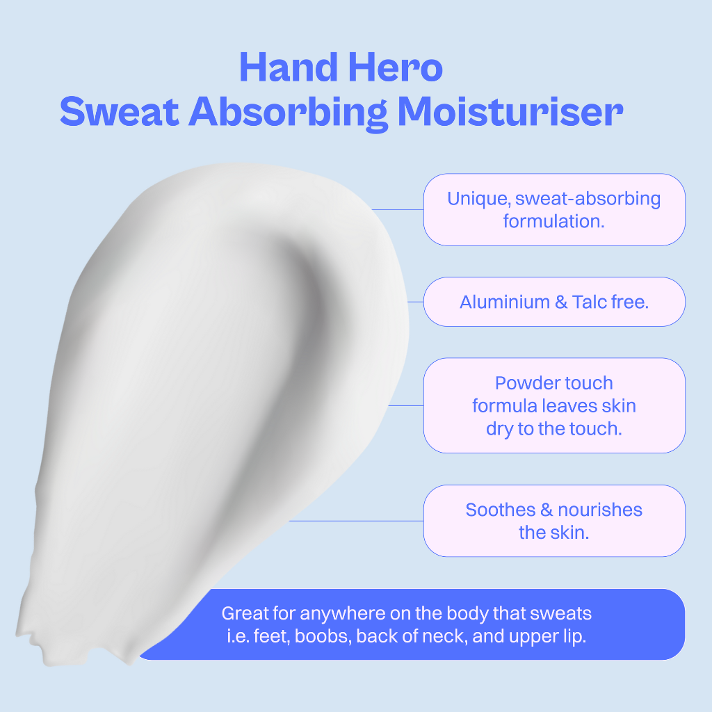 Skoop Skincare Hand Hero, Sweat Absorbent Moisturiser