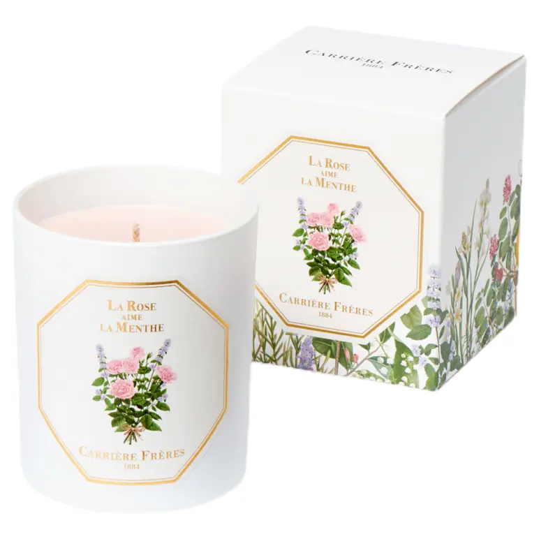 Carrière Frères La Rose aime Menthe Candle 185g