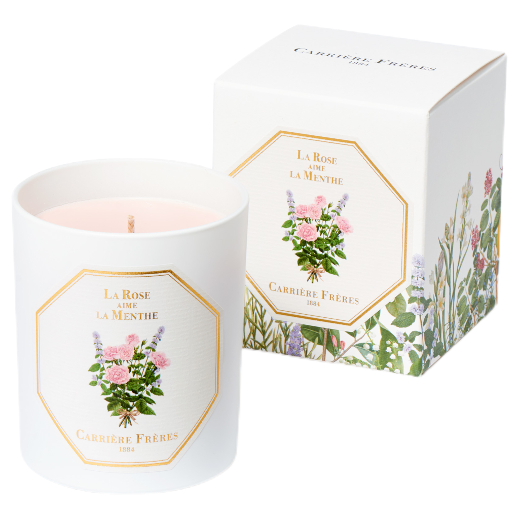 Carriere Freres La Rose aime Menthe Candle 185g