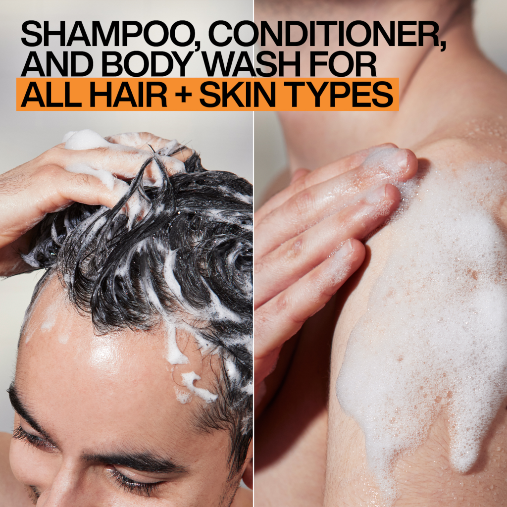 Redken Brews 3 In 1 Shampoo, Conditioner and Body Wash 300ml