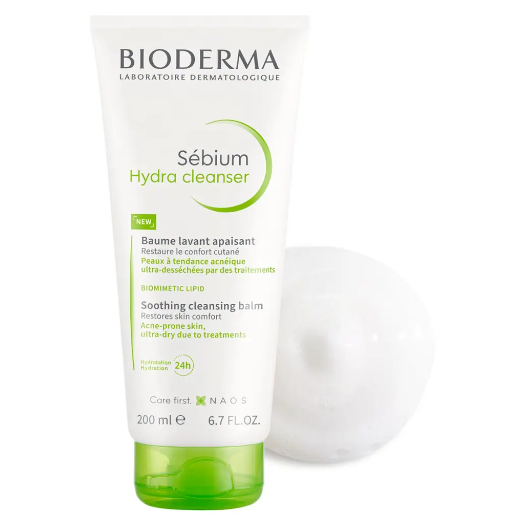 Bioderma Sébium Hydra Soothing Nourishing Cleansing Balm for Dry Acne-prone Skin 200ml