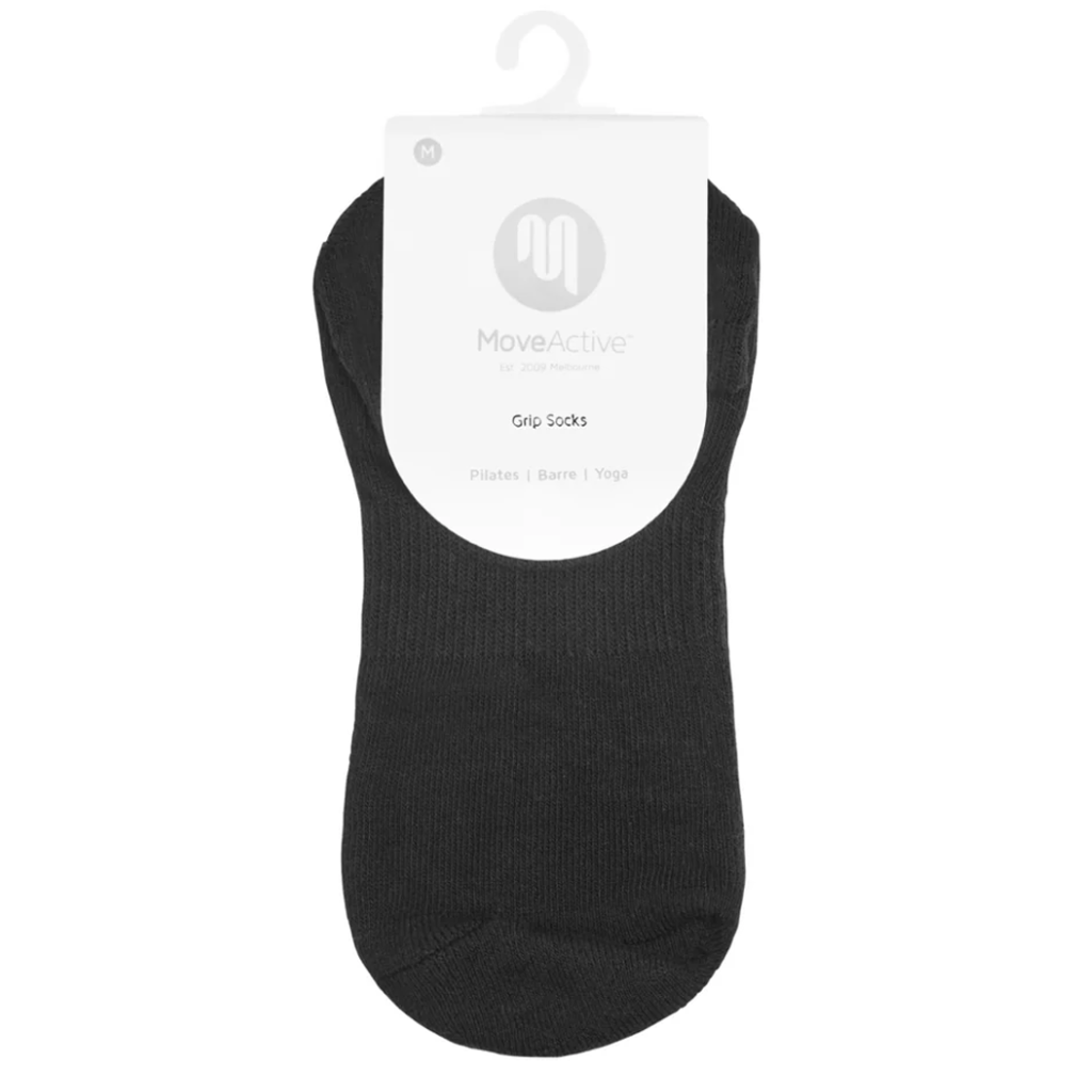 MoveActive Classic Low Rise Grip Socks - Classic Black