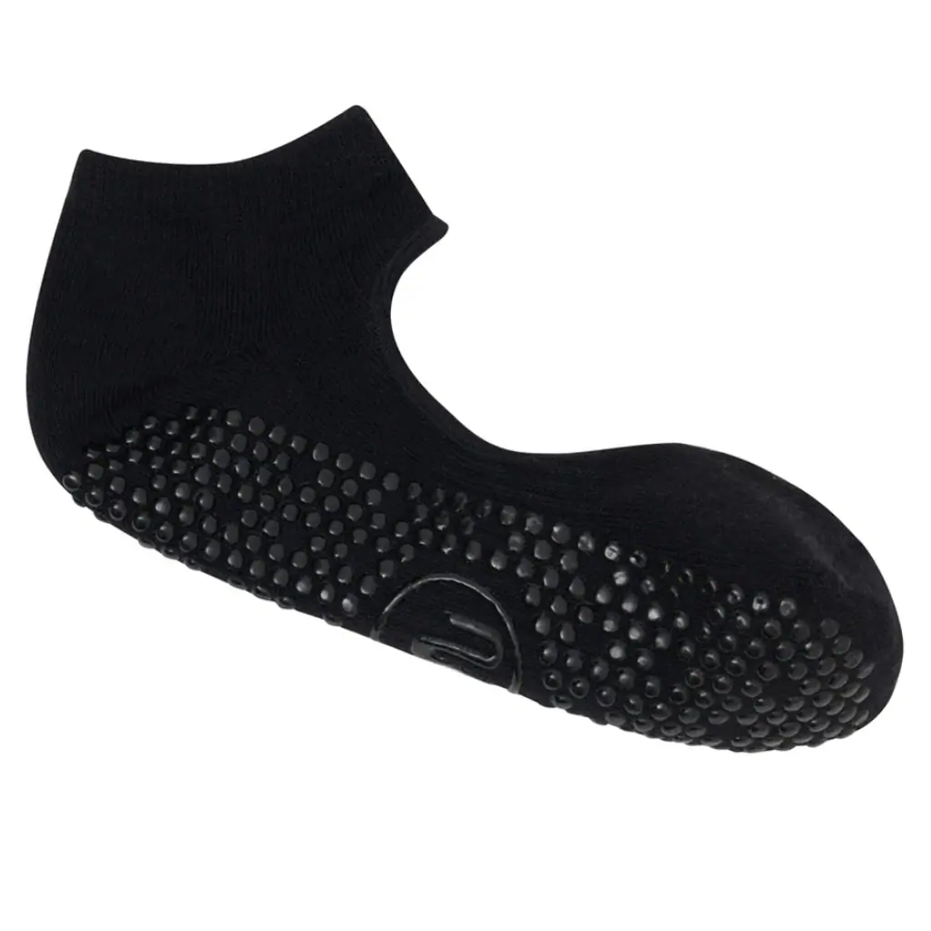 MoveActive Slide On Non Slip Grip Socks - Classic Black