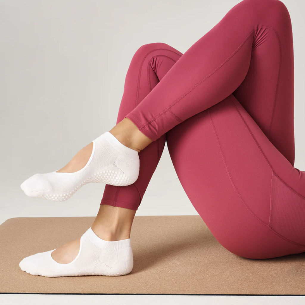 MoveActive Slide On Non Slip Grip Socks - Ivory