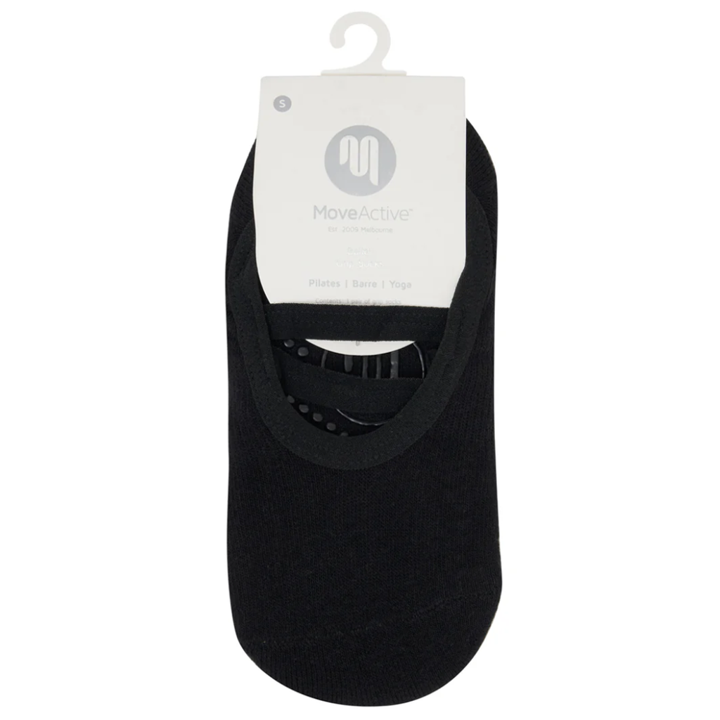 MoveActive Ballet Non Slip Grip Socks - Classic Black