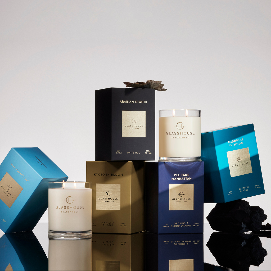 Glasshouse Fragrances MIDNIGHT IN MILAN 380g Soy Candle
