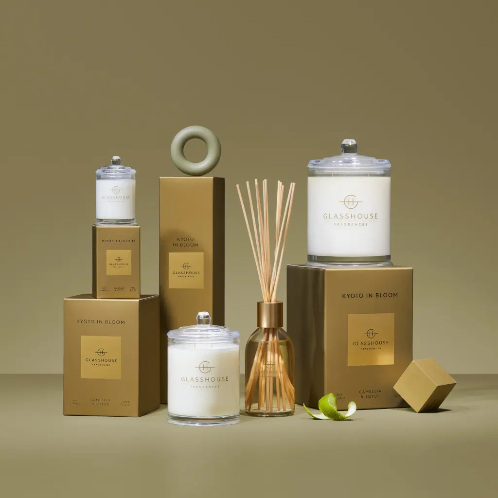 Glasshouse Fragrances KYOTO IN BLOOM 760g Soy Candle