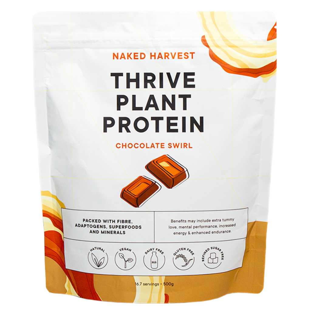 Naked Harvest Chocolate Swirl Plant Protein 500g