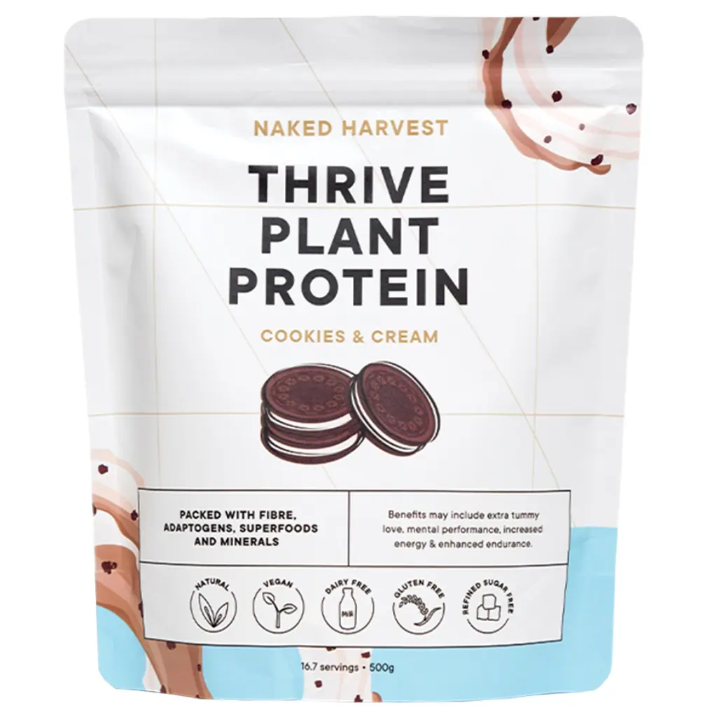 Naked Harvest Cookies & Cream Plant Protein 500g