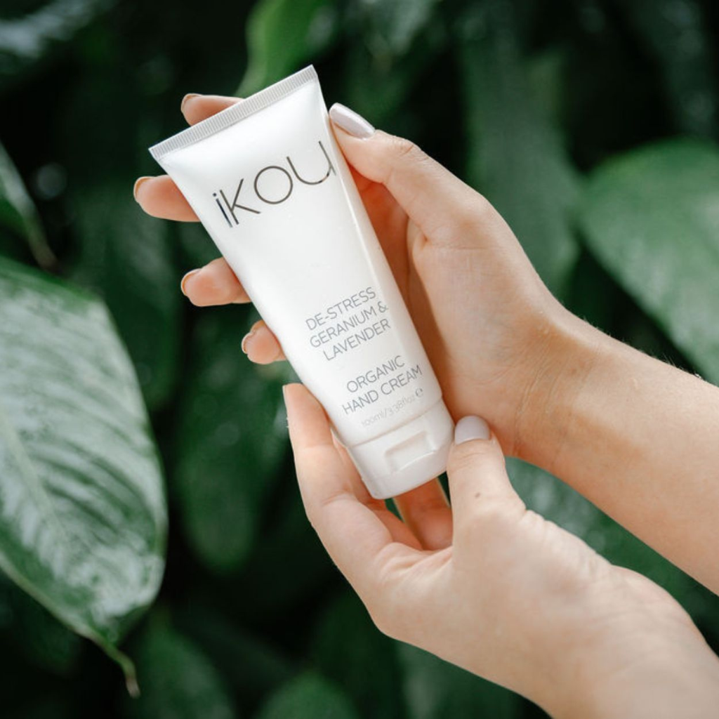 IKOU De-Stress Geranium & Lavender Organic Hand Cream 100ml
