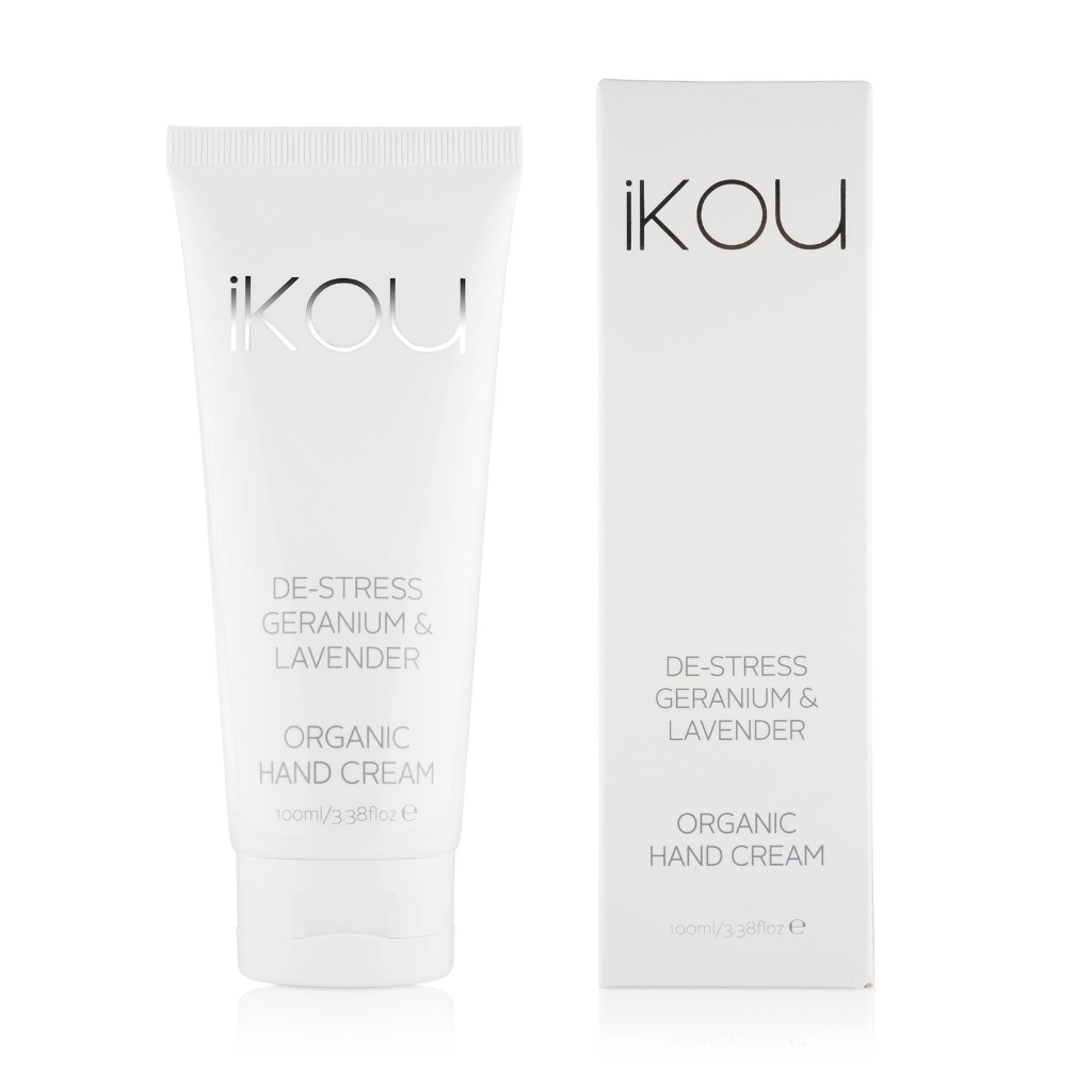 IKOU De-Stress Geranium & Lavender Organic Hand Cream 100ml