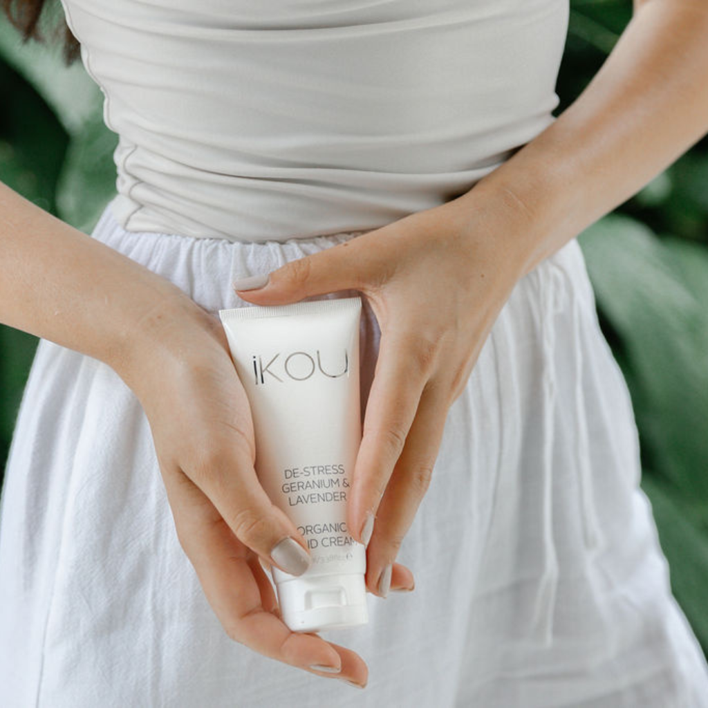 IKOU De-Stress Geranium & Lavender Organic Hand Cream 100ml