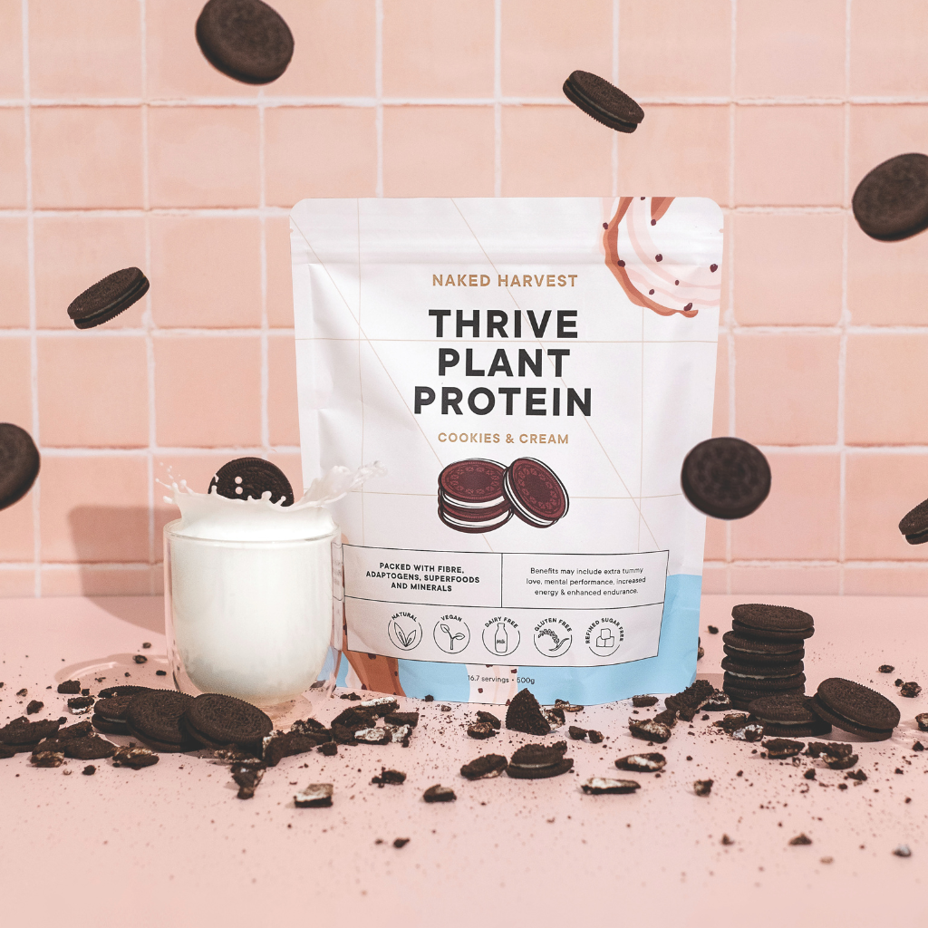 Naked Harvest Cookies & Cream Plant Protein 500g