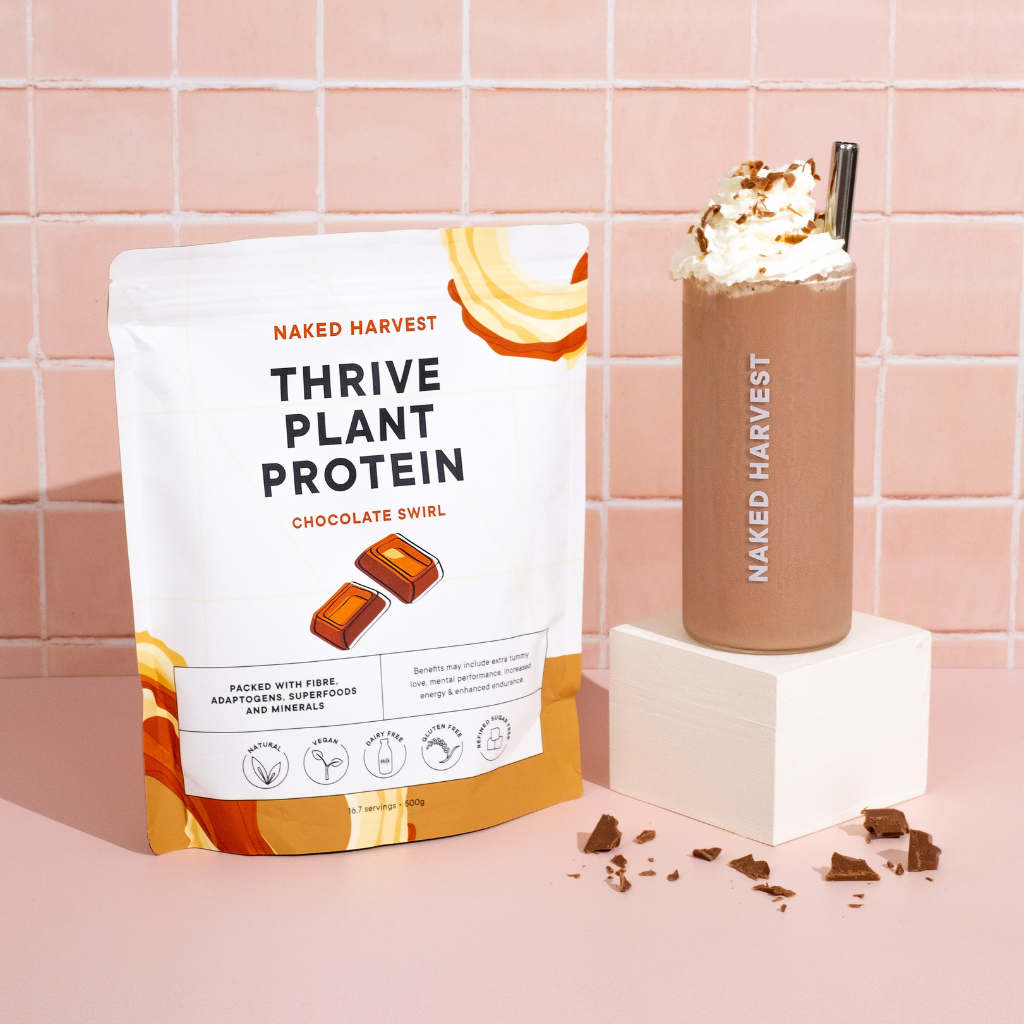 Naked Harvest Chocolate Swirl Plant Protein 500g