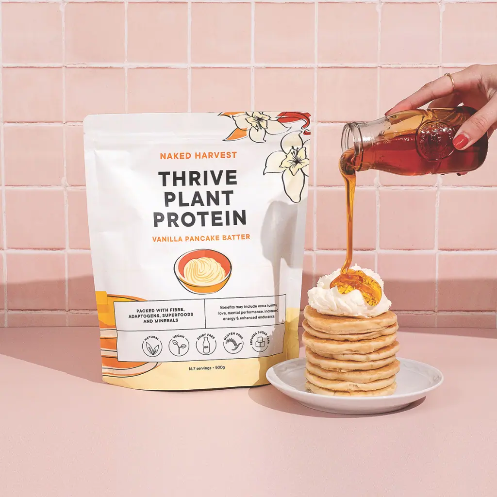 Naked Harvest Vanilla Pancake Batter Plant Protein - 500g