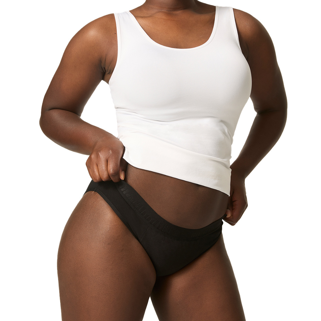 Modibodi Teen Hipster Bikini Super-Overnight Black