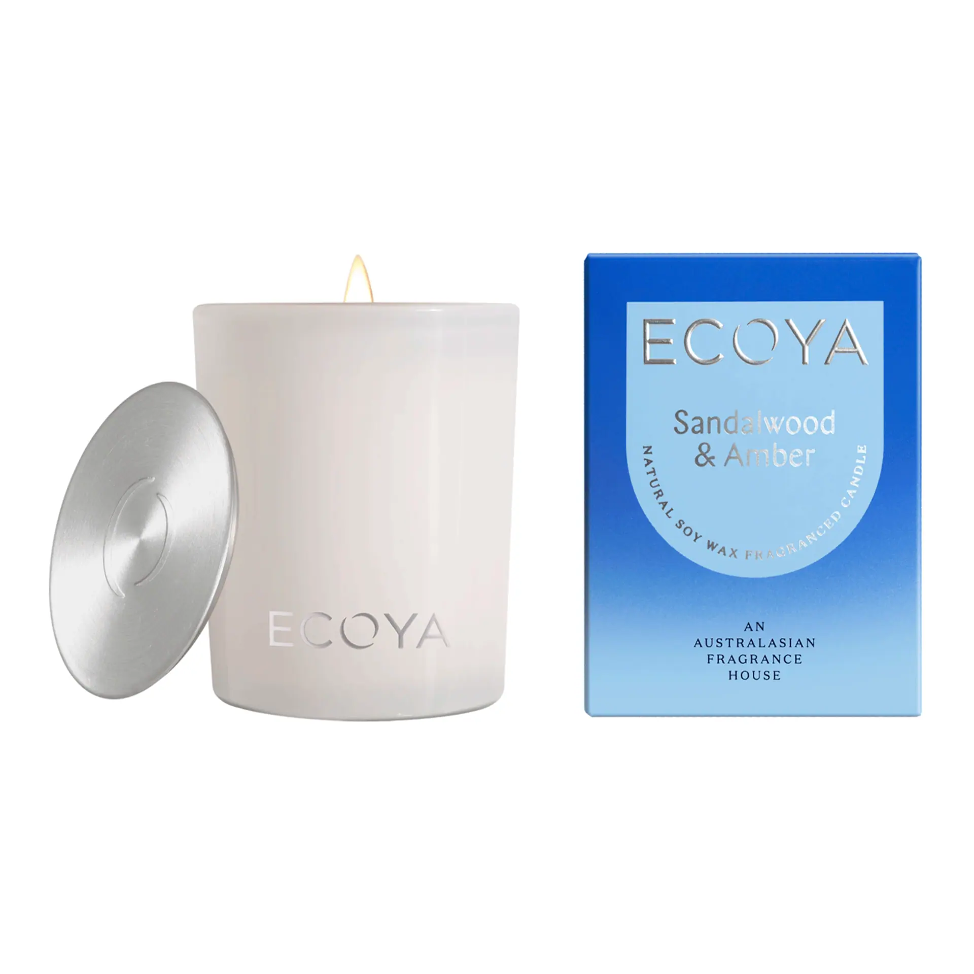 ECOYA Sandalwood & Amber Mini Madison Candle 80g
