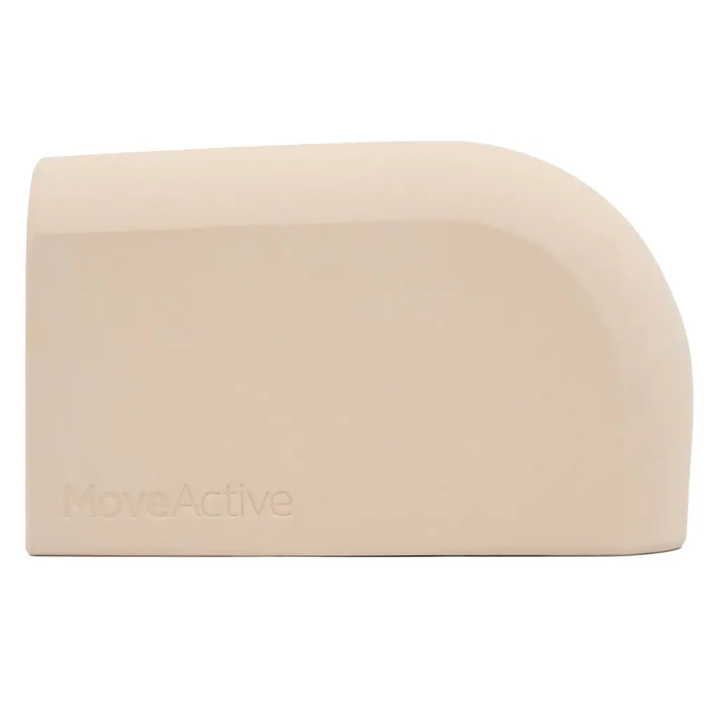 MoveActive Curved Yoga Block - Almond