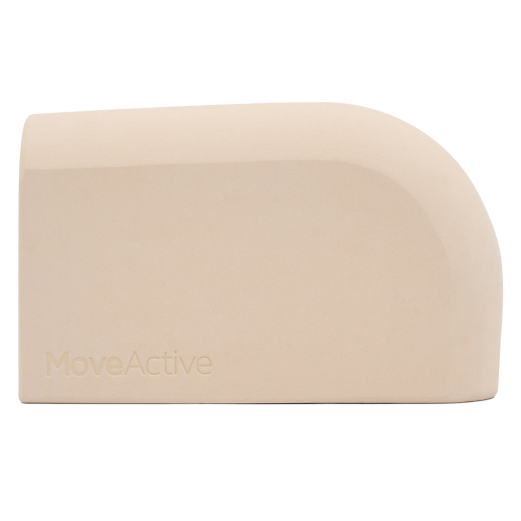 MoveActive Curved Yoga Block - Almond