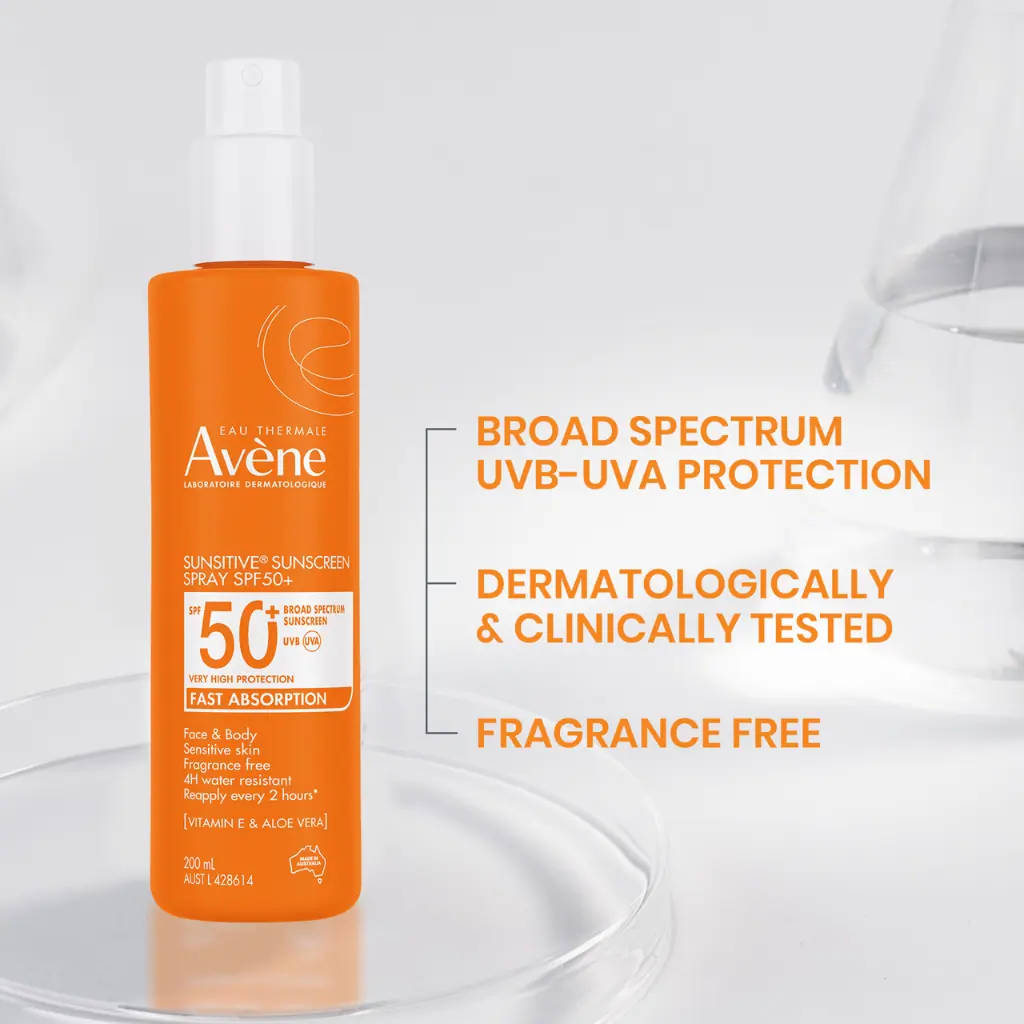 Avène SunsitiveÂ® Sunscreen Spray Spf 50+ 200ml