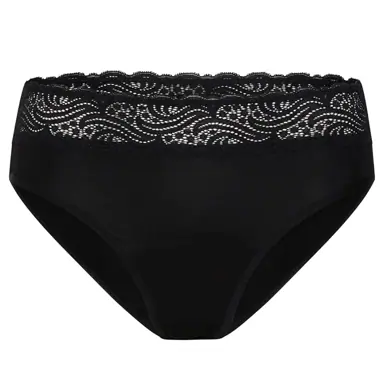 Modibodi Sensual Hi Waist Bikini Moderate-Heavy Black